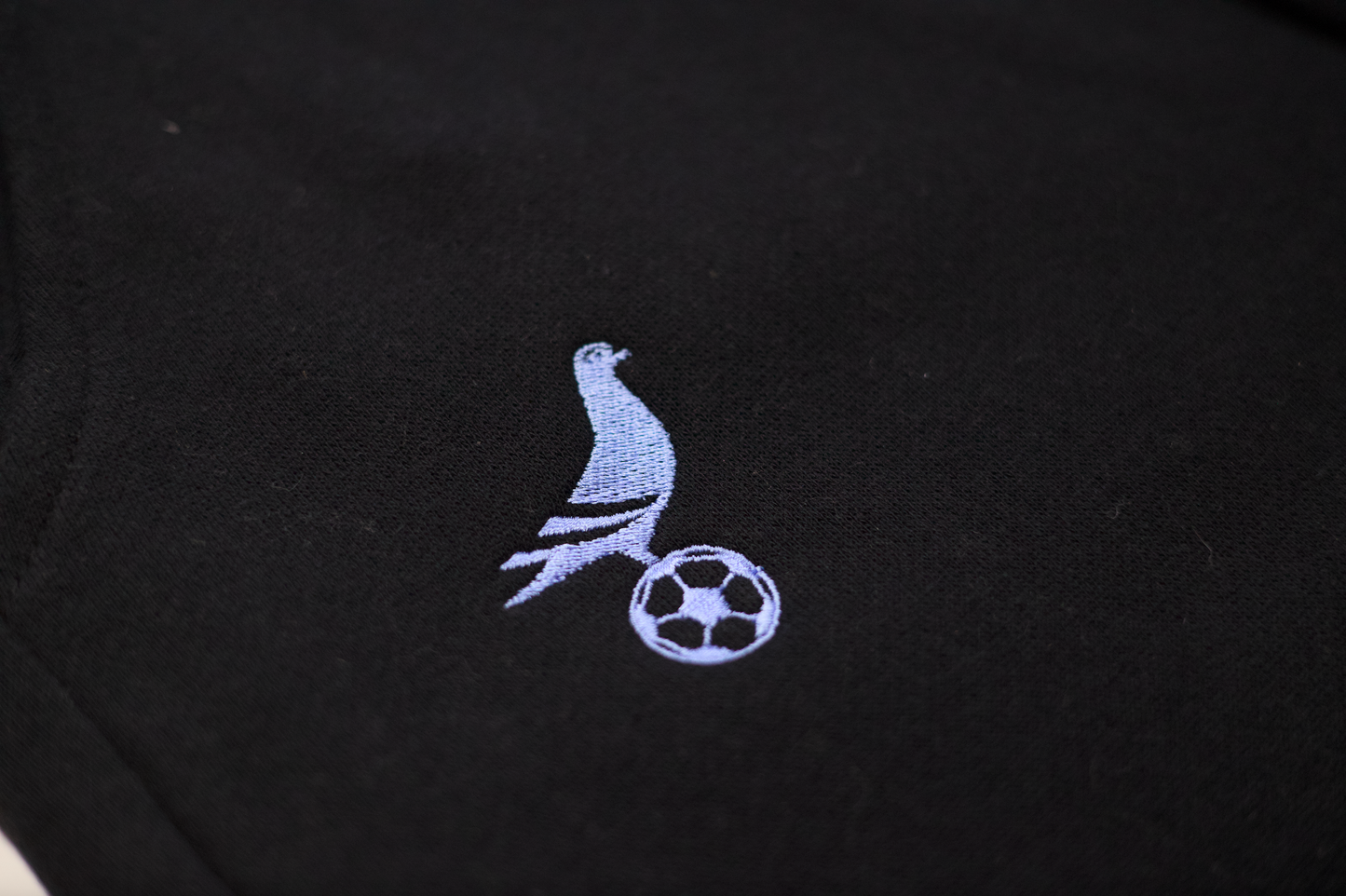 NYC Footy Black Sweatpants w/ Sky Blue Embroidered Logo