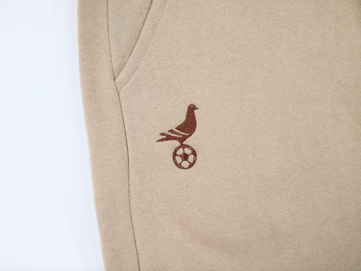 Footy Tan Sweatpants w/ Dark Brown Embroidered Logo