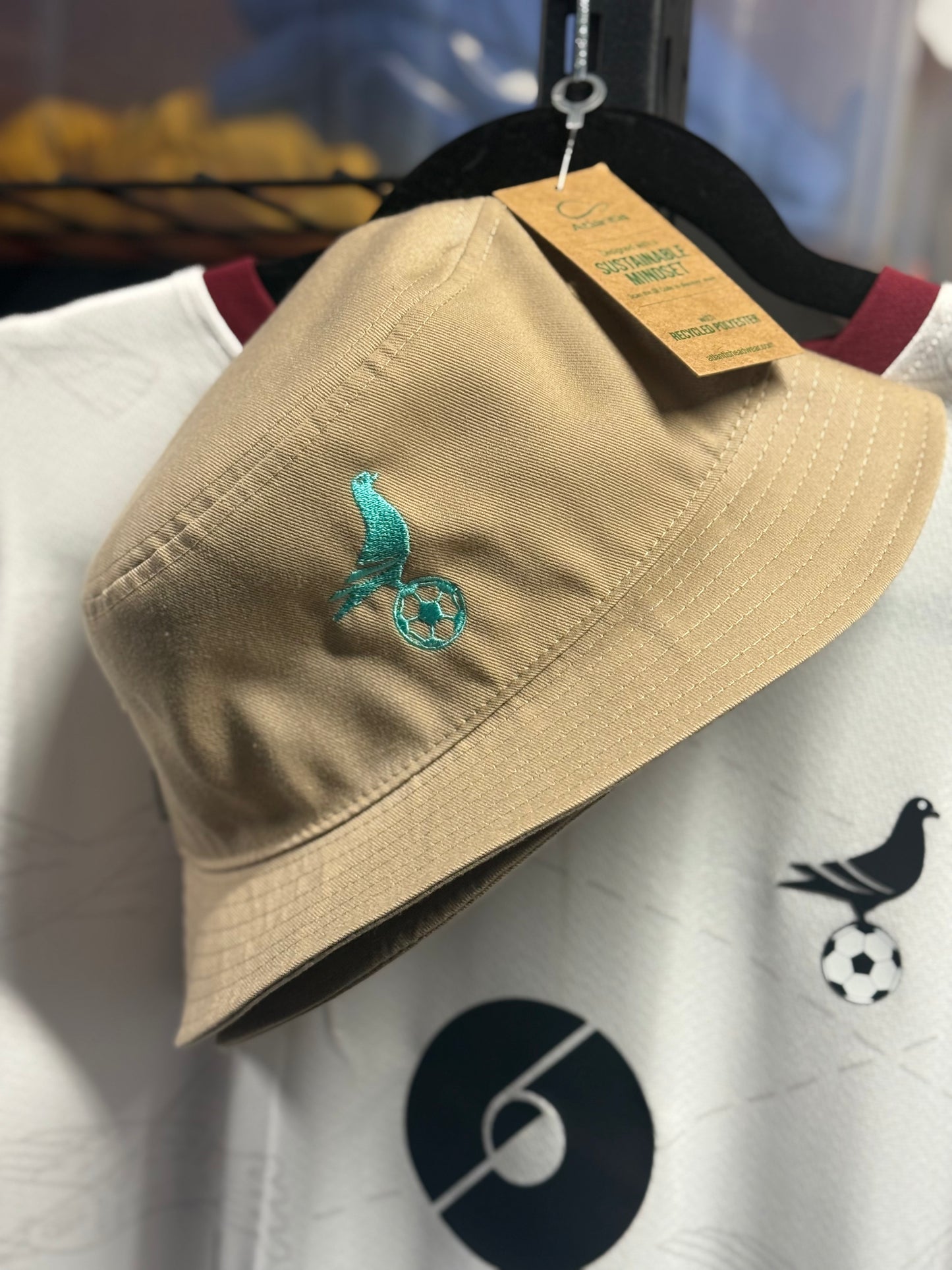 Footy Bucket Hat w/ Embroidered Pigeon