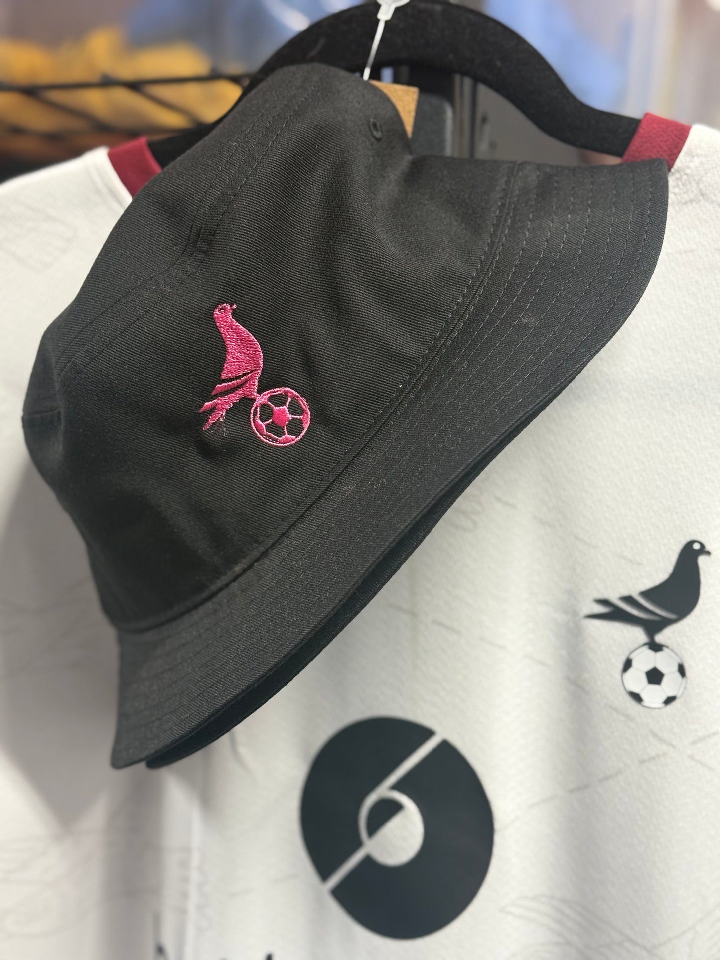 Footy Bucket Hat w/ Embroidered Pigeon