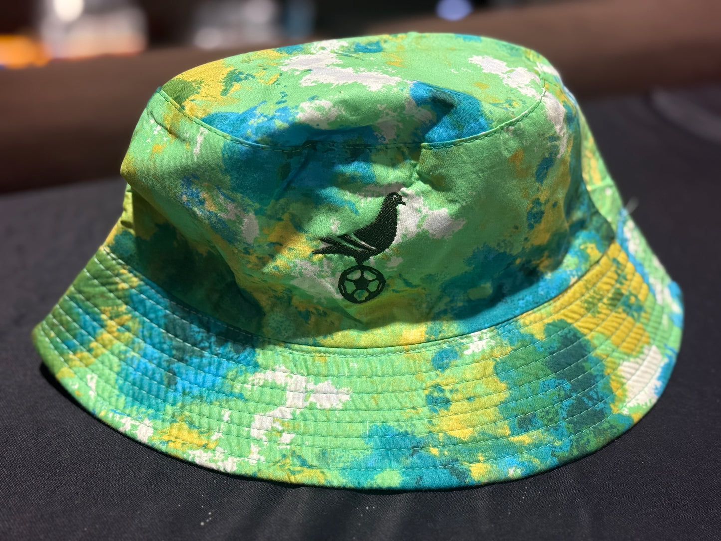 Footy Bucket Hat w/ Embroidered Pigeon