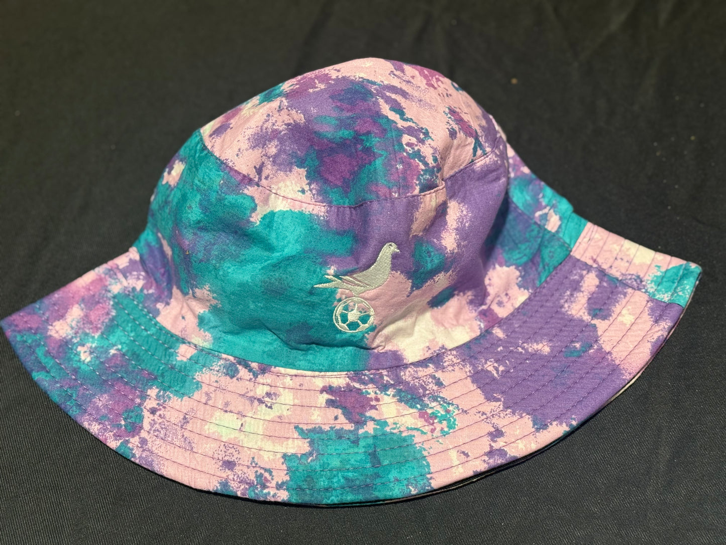 Footy Bucket Hat w/ Embroidered Pigeon