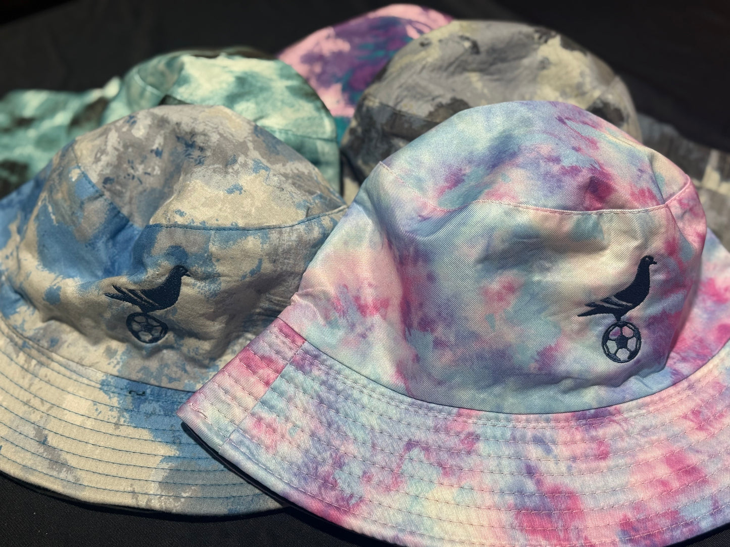 Footy Bucket Hat w/ Embroidered Pigeon