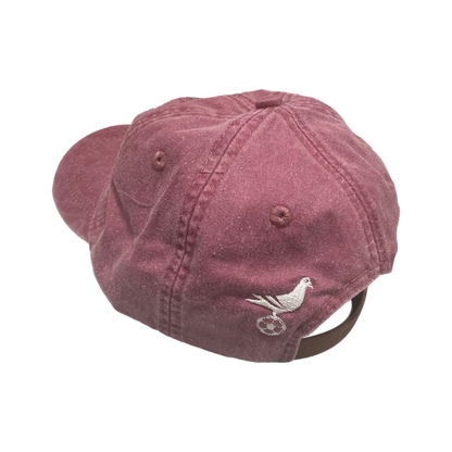 FOOTY embroidered distressed red dad hat