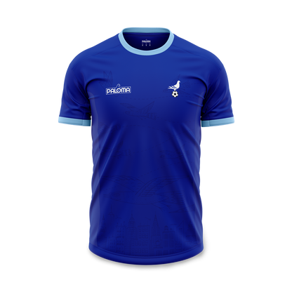 NYC Footy x Paloma Jersey - Royal Blue (Sky Blue Trim)