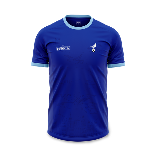 NYC Footy x Paloma Jersey - Royal Blue (Sky Blue Trim)