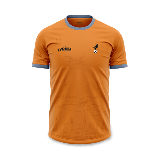 NYC Footy x Paloma Jersey -  Orange (Gray Trim)