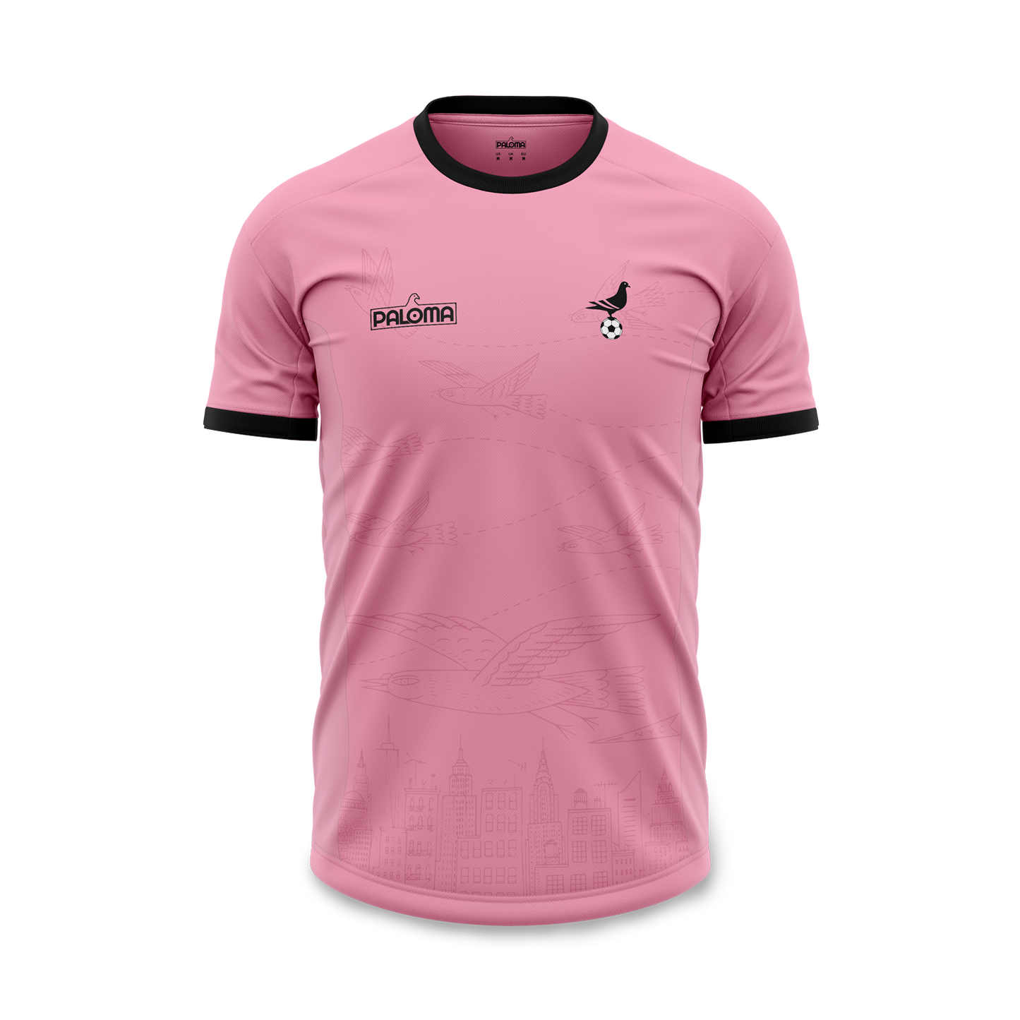 NYC Footy x Paloma Jersey -  Pink (Black Trim)