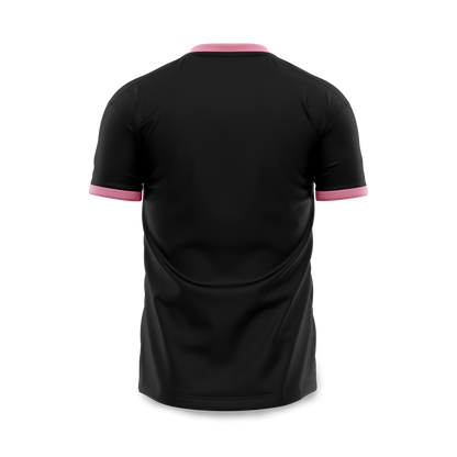 Footy x Paloma Jersey -  Black (Pink Trim)