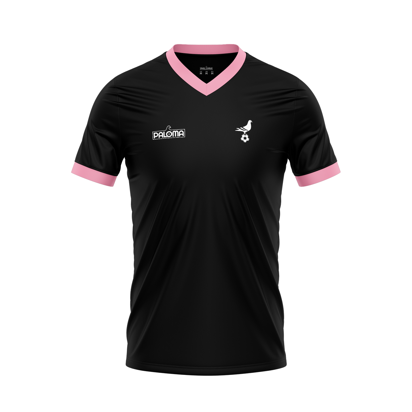 Footy x Paloma Jersey -  Black (Pink Trim)