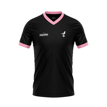 Footy x Paloma Jersey -  Black (Pink Trim)