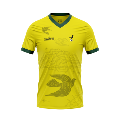 Footy x Paloma Jersey -  Yellow (Green Trim)
