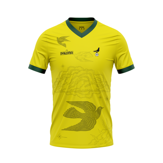 Footy x Paloma Jersey -  Yellow (Green Trim)