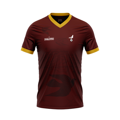 Footy x Paloma Jersey -  Maroon (Gold Trim)