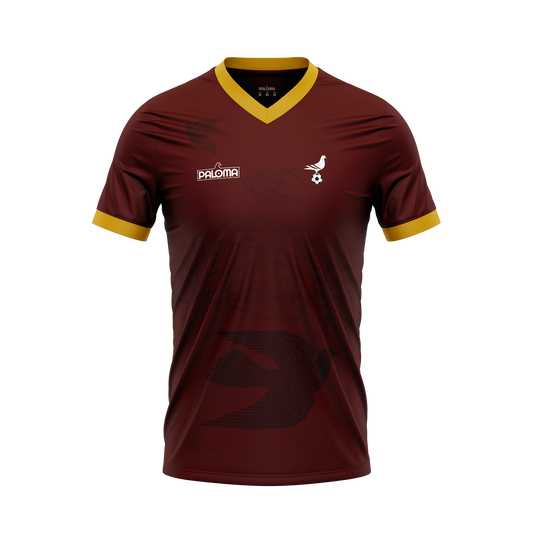 Footy x Paloma Jersey -  Maroon (Gold Trim)