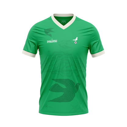 Footy x Paloma Jersey -  Lime Green (White Trim)
