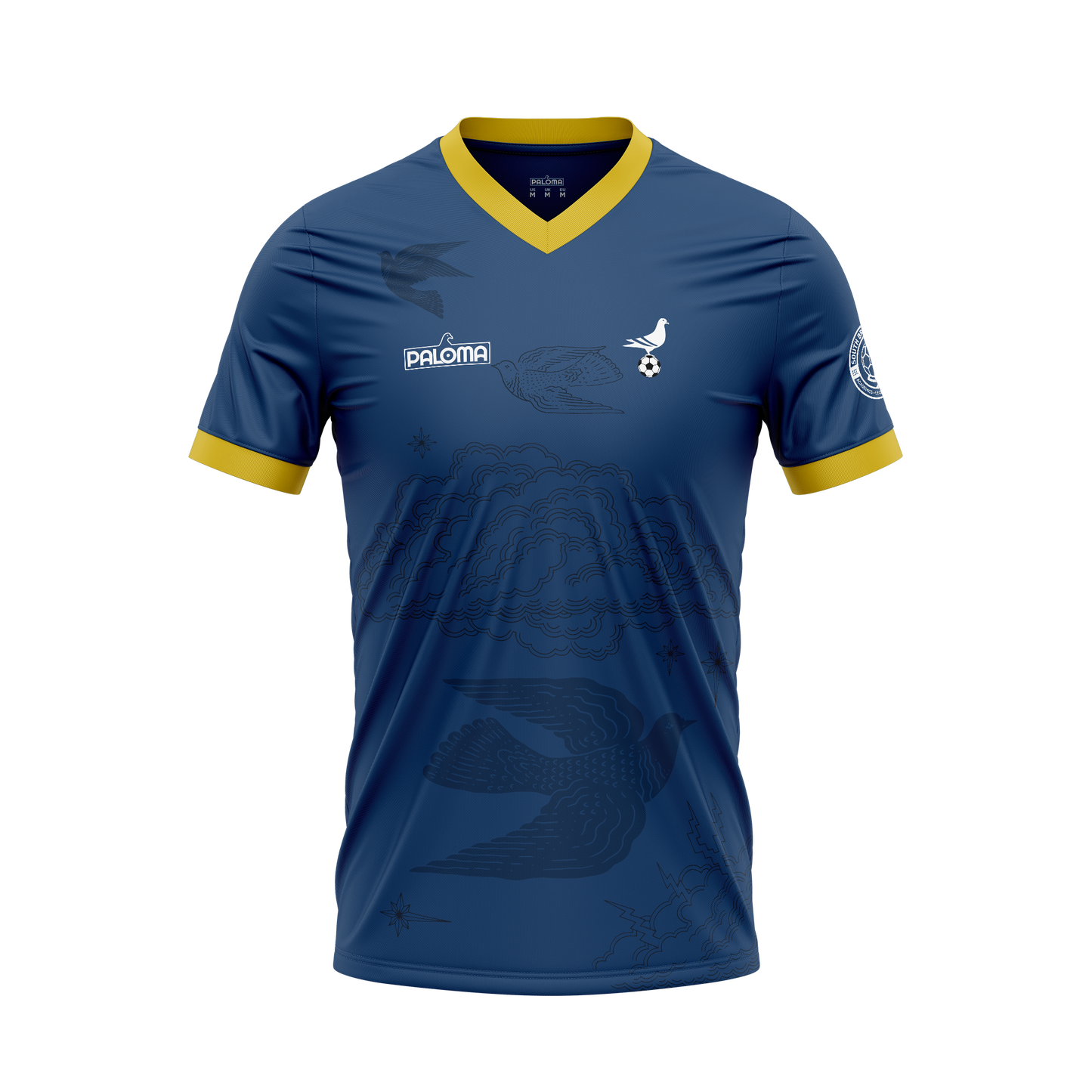 Footy x Paloma Jersey -  Navy (Gold Trim)