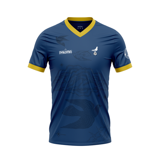 Footy x Paloma Jersey -  Navy (Gold Trim)