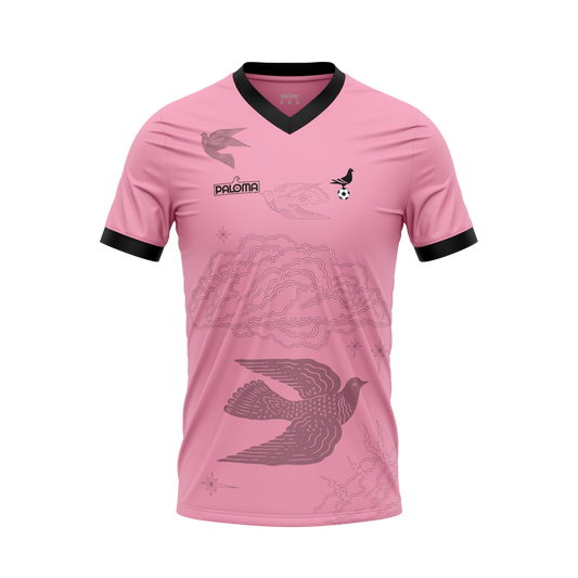 Footy x Paloma Jersey -  Pink (Black Trim)