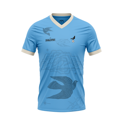 Footy x Paloma Jersey - Sky Blue (White Trim)