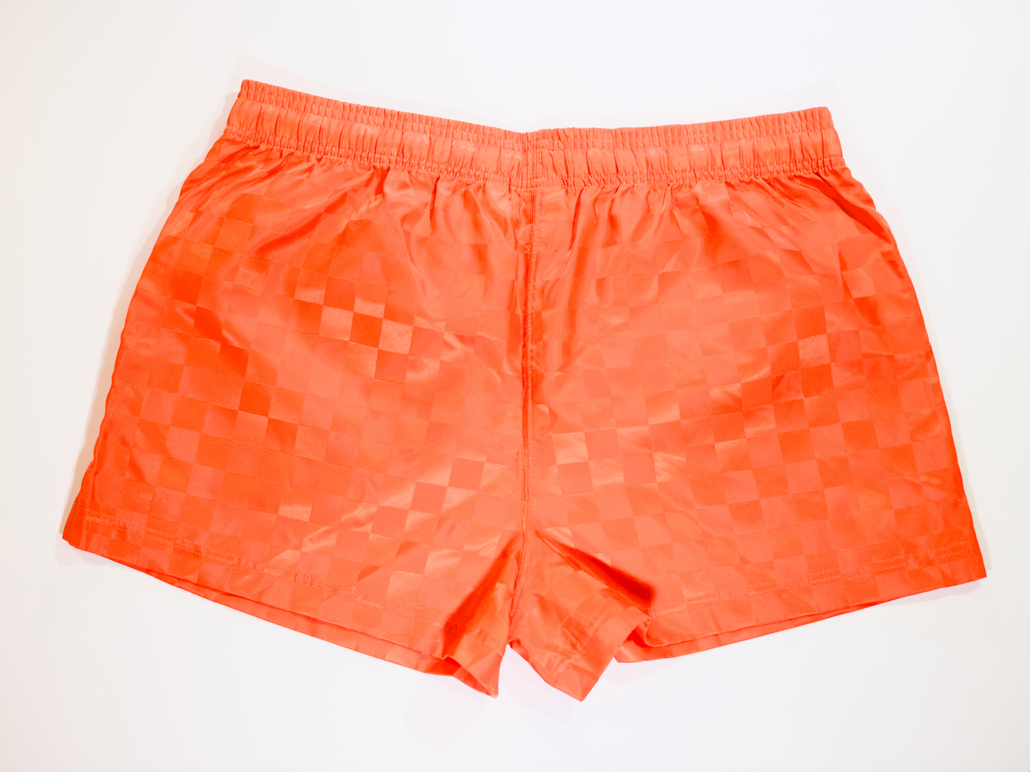 Umbro x NYC Footy Women's Bright Chili Checkerboard Shorts Embroidered Pigeon