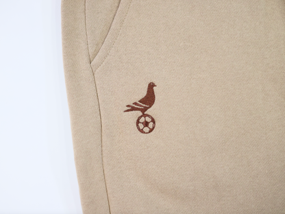 NYC Footy Light Brown Sweatpants w/ Dark Brown Embroidered Logo