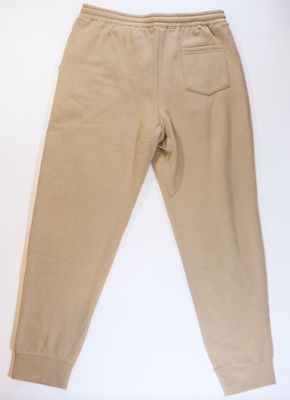 NYC Footy Light Brown Sweatpants w/ Dark Brown Embroidered Logo